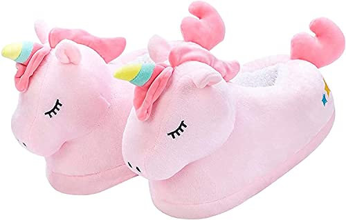 Seemehappy Koala-hausschuhe Damen, Kinder,mädchen, Warme Hausschuhe Damen,lustige Hausschuhe Herren,elefant-hausschuhe, Hausschuhe Damen Plüsch-39-42,Einhorn
