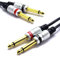 VITALCO 2 x 6,3 mm a 2 x 6.3 Mono Cable 1,5 m Doble Jack TS macho
