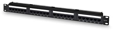 Aisens - Panel De Parcheo De 24 Puertos Rj45 Cat.6 Utp. 19 1U Dual Id