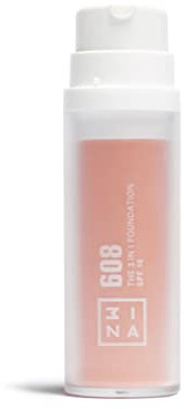 3INA MAKEUP - The 3 in 1 Foundation 608 - Hell-Pink Foundation 3 in 1 mit Unterton Rosa - Grundierung Concealer & Foundation - Foundation mit SPF15 & Vitamin C - Vegan - Cruelty Free