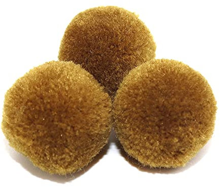 Duories Pompons zum Basteln,50 Stück 30mm Bunte Bommeln Bälle,Pom Poms für Kunsthandwerk,Pompons Bälle für Ostern,Weihnachten,Bunte Pompons für DIY Basteln Tischdekoration Geburtstagsdeko,Kamel