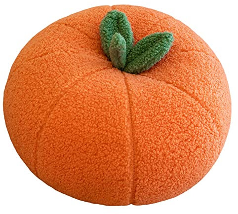 Niedliches Orangen Plüschtier, Plüsch Orangen Kissen Obst Gefüllte Baumwolle Plüschtier Obst Puppe Stuffed Pflanzen Kissen Weich Spielzeug für Kinder Mädchen Jungen