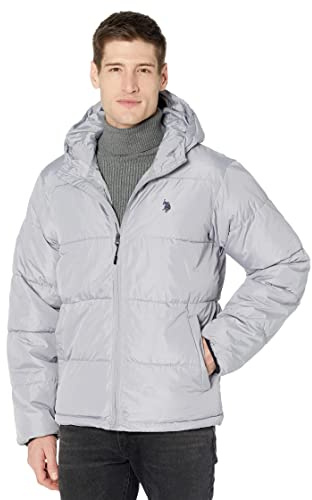 U.S. Polo Assn. Rolled Padded Puffer Vapor Grey 2XL