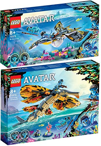 Lego Avatar Set of 2: 75575 Discovery of Ilu & 75576 Skimwing Adventure