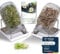 growpowr® → 2X 950ml Bio Sprossengläser mit Keramikschale und Safe Coating Beschichtung für mühelose Reinigung - inkl. Sprossenguide | Das Keimgläser Set zum Sprossen selber ziehen