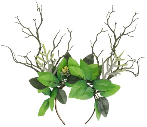 Holibanna 1stk Ast Blätter Stirnband Blumenstirnband Für Frauen Haarreifen Halloween-cosplay-requisite Party-kopfschmuck Party-haarschmuck Rentier Haarbänder Gotisch Harz Fräulein Feenkleid