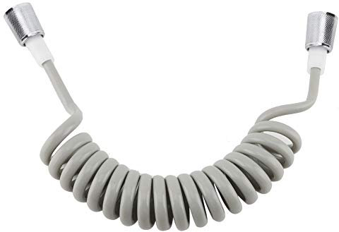 Manguera de Ducha Extensible Telescópica ABS Tubo de Resorte Flexible en Espiral para Baño, Manguera de Ducha Flexible con Resorte para Plomería de Agua Grifo de Inodoro