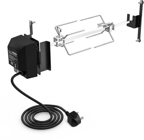 onlyfire BRK-6114 Kit girarrosto con motore elettrico per fornello Weber WSM da 18, accessori per barbecue