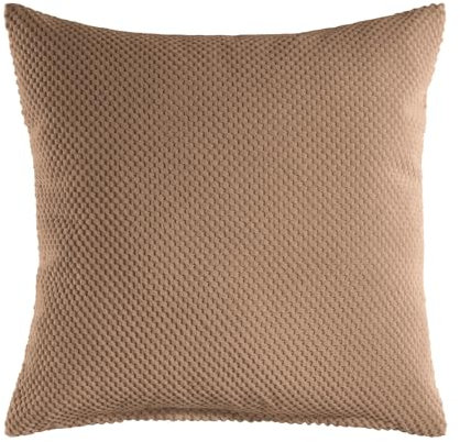 REALLaxx Dekokissen 'Bubble' modernes Zierkissen für Couch, Bett & Sessel, mit Füllung, Sofakissen einfarbig mit Bezug & Füllung 50x50cm Braun