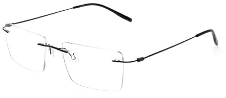 Quadratischer Brillenrahmen, gunmetal