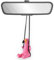 VIPbuy 100% handgemachtes hölzernes schwingendes Flamingo Auto hängendes Ornament - Niedliches handgeschnitztes gemaltes Holz Flamingo Figur Auto Spiegel hängendes Zubehör Dekor Geschenke (Flamingo)