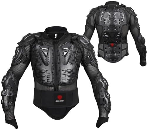 Kcolic Giacca da Moto Armatura Completa, Protezione Torace Attrezzatura da Bici da Cross per Uomo Abbigliamento da Moto Armatura da Moto Motocross MTB Racing Fuoristrada A,4XL.