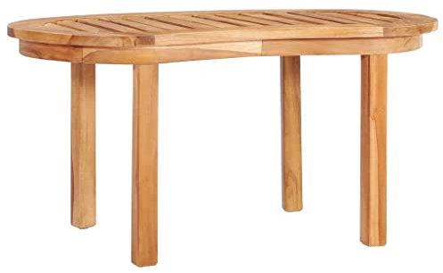 KTHLBRH Sofatisch Kaffeetisch Beistelltisch Beistelltische fürs Wohnzimmer Couchtisch 90×50×45 cm Teak Massivholz für Wohnzimmer, Schlafzimmer