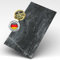 AS Country Stone Wandpaneele in Marmoroptik - 60x120 cm | PVC Wandverkleidung mit echtem Quarz und Steinmehl für Küche, Bad & mehr | Küchenrückwand Platte Wandpaneel | Dark Stone