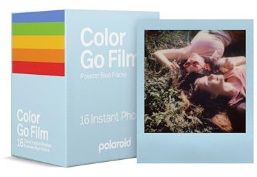 Polaroid Película de Color para Llevar, Marcos Azul Polvo, Solo Compatible con cámara Polaroid Go, 16 Fotos (6376)