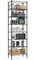 M MZG 8 Tier 2000 lbs Storage Rack Metal Wire Shelving Unit, Storage Standing Shelf Organizer for Laundry Bathroom Kitchen Pantry Closet Garage Basement Utility Room, Black 13.8 D x 23.6 W x 79.5 H