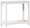 vidaXL Pflanztisch, Gärtnertisch mit Ablage, Blumentisch für Garten Balkon Terrasse, Gartentisch Arbeitstisch, Weiß 82,5x35x75cm Massivholz Kiefer