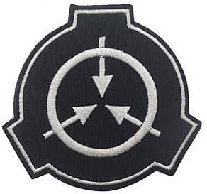 Schwarzer Aufnäher SCP Foundation Special Containment Procedures Foundation Logo Military Hook Loop Tactics Moral Embroidered Patch