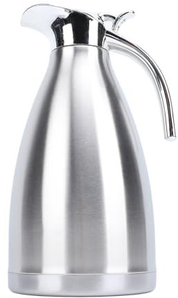 Botella Térmica Acero Inoxidable 2L para Bebidas Calientes y Frías hasta 12H y 24H Aislamiento de Doble Pared para Hogar Oficina Cocina