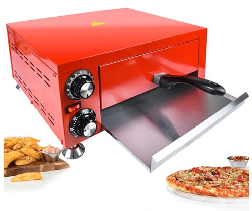 Llchaensc Forno per Pizza,Forno Pizza Elettrico, 800W, Max 300°C Fornetto Pizza,16in