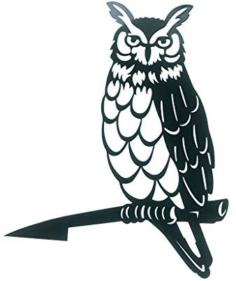 Pitadue Statue Hibou Jardin Ajourée Jolie Décoration Ornements d'arbre Nain