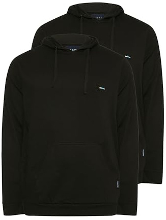 BadRhino Big & Tall 2 Pack Navy Core Hoodies - Men's - Plus Size Curve