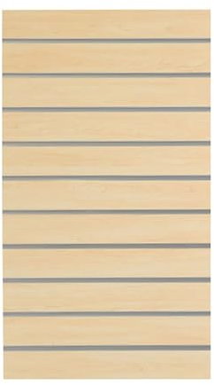 Generic Panneau à lattes robuste pour garage, étagère murale pour maison, atelier, salle de bain, cuisine, outils d'artisanat, panneau perforé, couleur érable 60 x 122 cm