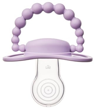 LUU - Schnuller 3-6 Monate - Babyschnuller aus medizinischem Silikon, Unterstützt die korrekte Entwicklung der Mundhöhle & Zähne, Stillfreundlich, BPA-frei - French Lavender