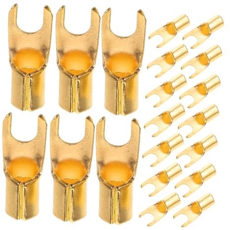 jojofuny 20pcs U-shaped Car Audio Connectors Terminal Blocks Speaker Terminals for Subwoofer Amplifier