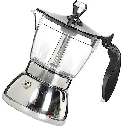 MOTHNUR Cafetera De Transparente De Acero Inoxidable Para Preparar Café Mano Tazas Jarra Cafetera Para Hogar Oficina y Restaurante