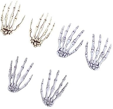 Sosoport 3 Paar Halloween Skelett Krallen Halloween Kostüme Herren Hammer Grimmige Aufkleber Halloween Clip Halloween Kopfschmuck Clip Form Beil Halloween Spinnen Stirnband