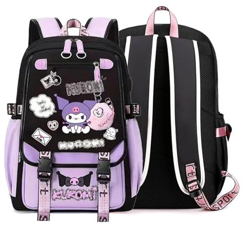 Clybeaut K-uromi Rucksack, Cartoon schulanfänger schultasche, Studentischer Kinder Rucksack K-uromi, mit großem Fassungsvermögen, Für Männer und Frauen