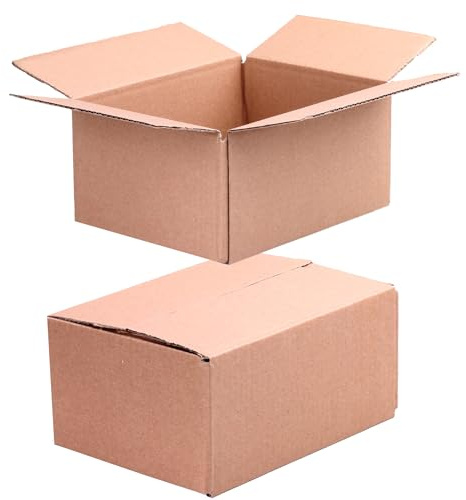 Kartons versand 200x150x100 mm 60 Stück | 1-wellig B-Welle Versandkarton Klein für DHL Päckchen S | DPD XS | GLS XS | Hermes Päckchen | Shipping Box Päckchen Kartons E-Commerce, Paket Karton (60)