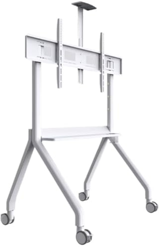 DRFGNF Supporti per TV Supporto TV Supporto TV Carrello TV Mobile Regolabile in Altezza per TV LCD LED da 55-120 Pollici, Supporto da Pavimento con Ruote e ripiano Supporto TV S