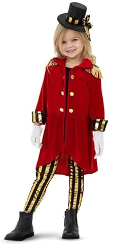 Ringmaster Girl Costume – Circus Outfit for Girls, Carnival Costume for Dress Up, Halloween & Themed Parties (Small)