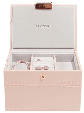 Stackers Blush Pink Mini Jewellery Box - Set of 2