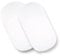 Sasma Home - Pair of 100% Cotton Moses Basket Fitted Sheets - Baby Cradle Sheets, Bassinet Fitted Sheets - 35x75cm - White