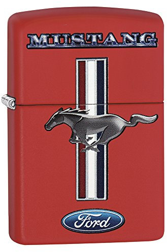 ZIPPO – Ford - Red Matte – Sturmfeuerzeug, nachfüllbar, in hochwertiger Geschenkbox