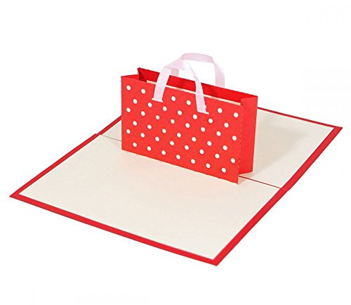 3D KARTE Shopping I Pop-Up Karte als Gutschein I Klappkarte Geburtstagskarte, Geldgeschenk, Glückwunschkarte