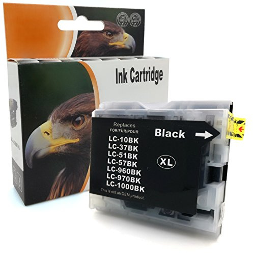 1x Druckerpatrone Black kompatibel mit Brother LC-1000 DCP 130 330 350 357 540 560 680 750 770 FAX 1355 1360 1460 1560 MFC 240 3360 350 440 465 5460 5480 5860 660 680 845 885
