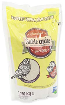 Tyrol | Vogelsand 1kg für Vogelkäfig | Käfig-Sand mit Anis für Vogel -Hygiene, Wohlbefinden & Samenverdauung | 1 Beutel, Vogelsand 1,150kg | Für Haustiere und Vogel-Dekoration