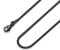 FOSIR Mens Black Rolo Chain Necklace, Stainless Steel Chain for Men and Women, Wide 3mm,18 Inch