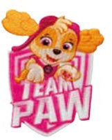 Mono Quick Paw Patrol Applikationen, Bügelbild, Patch, Aufnäher, Chase Skye Marshall Rocky Team (18153 - Skye Team)