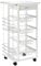 HOMCOM Carrito de Cocina con Ruedas Carro Multiusos con Cajón 4 Cestas Extraíbles de Metal y Bastidores Laterales 47x37x83 cm Blanco