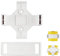 GL.iNet WiFi Router Holder Wall Mount with Screws, Compatible with GL-AR150, GL-AR150-Ext, GL-AR300M, GL-AR300M-Ext, GL-MT300N-V2 Mini Router, Networking Device Bracket, Easy to Install (White)