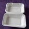 HOT BARGAINS 100 Pack Biodegradable Bagasse Food Box, 9 x 6 inch (232 x 155 x 78mm), Clamshell Takeaway Containers
