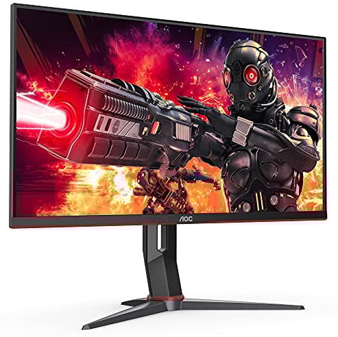 AOC Gaming U28G2XU - 28 Zoll UHD Monitor, 144 Hz, 1 ms, FreeSync Premium Pro, HDR400 (3840x2160, HDMI, DisplayPort, USB Hub) schwarz/rot