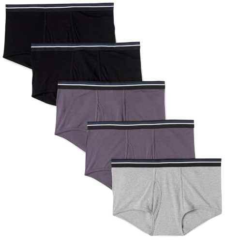 Amazon Essentials Men's Cotton Breathable Tag-Free Brief Pants