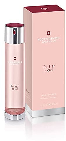 VICTORINOX Swiss Army For Her Floral Eau de Toilette für Damen, Parfüm mit Alpenrose und Mandarine, Aromatisch und blumig, 100 ml, V0000895