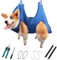DaizySight Dog Grooming Hammock Kit for Medium Dogs - Size: L, Hanging Cradle Sling for Nail Trimming Clipping, Blue